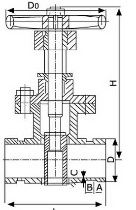 RRGX(Z81X)彈性座封閘閥（溝槽式明桿）結構圖片